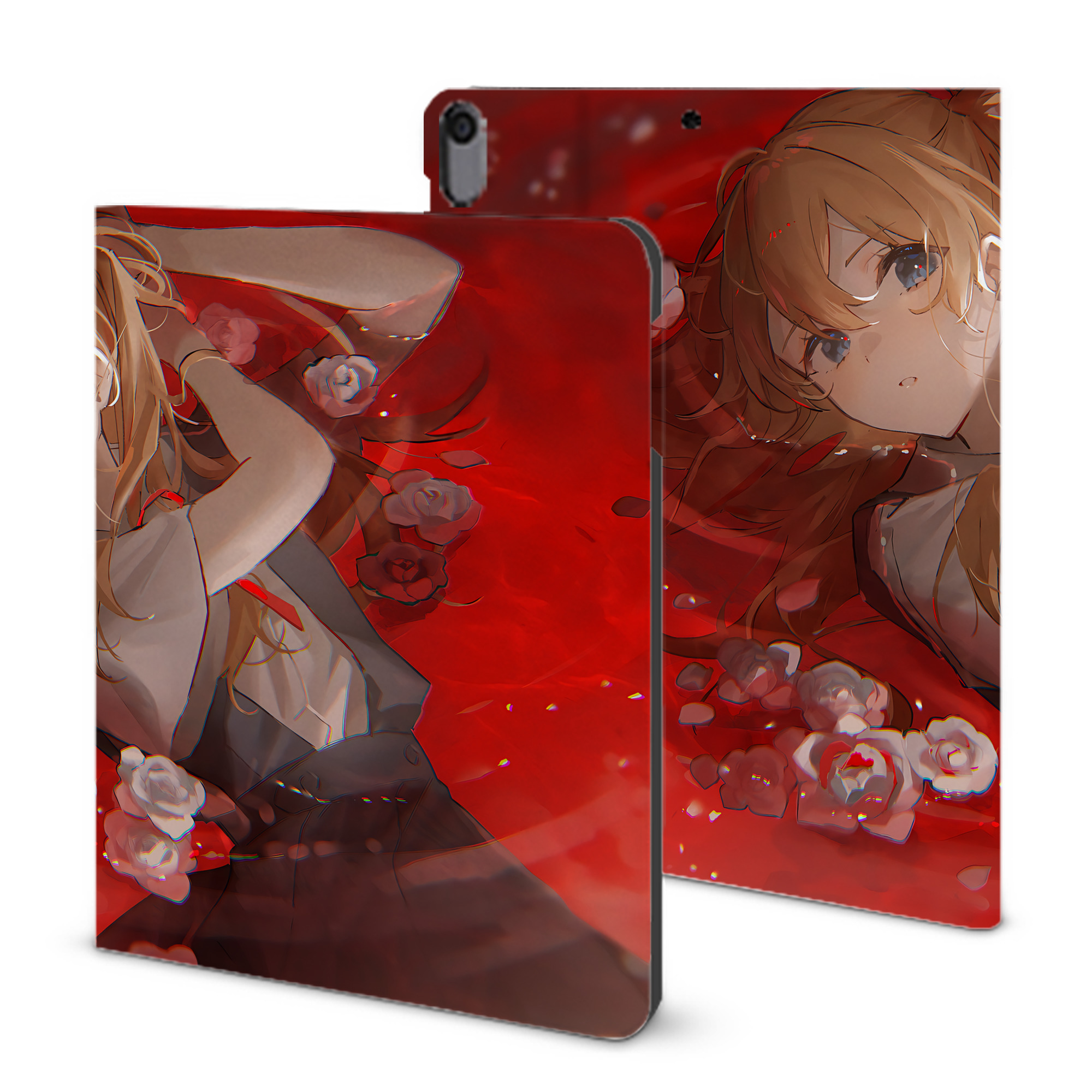 （画像用） EVA 新世紀エヴァンゲリオン IPad ケース ブック型 PUレザー TPU 耐衝撃 軽量 薄型 ペン収納なし 全面保護 IPad 各モデル対応